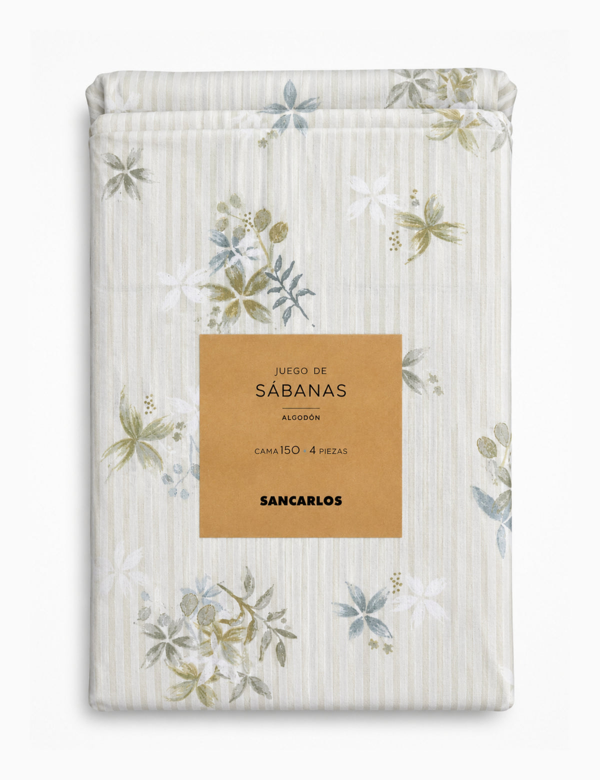 JUEGO DE SÁBANAS 100% ALGODÓN FLOR