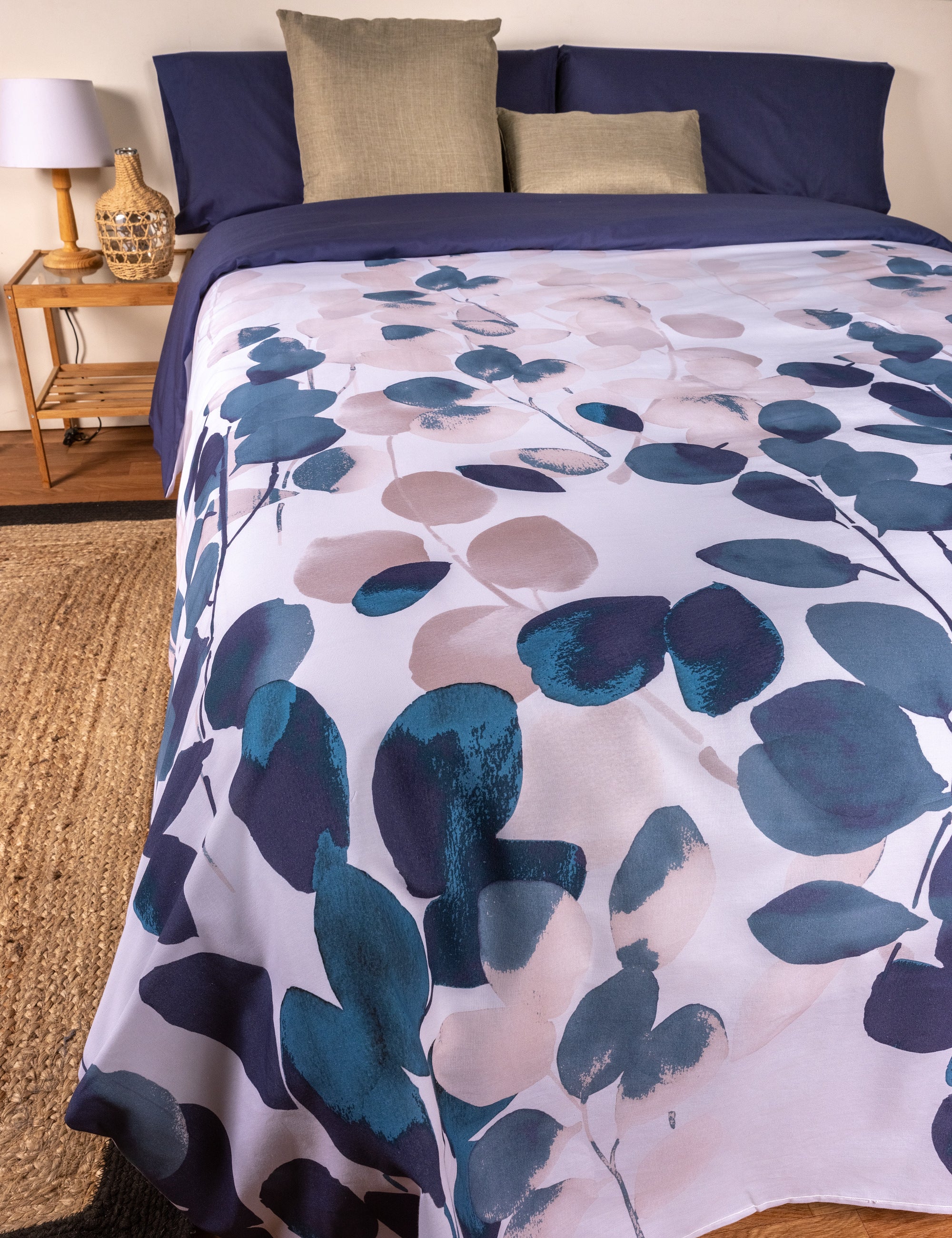 FUNDA NÓRDICA 100% ALGODÓN FLORES