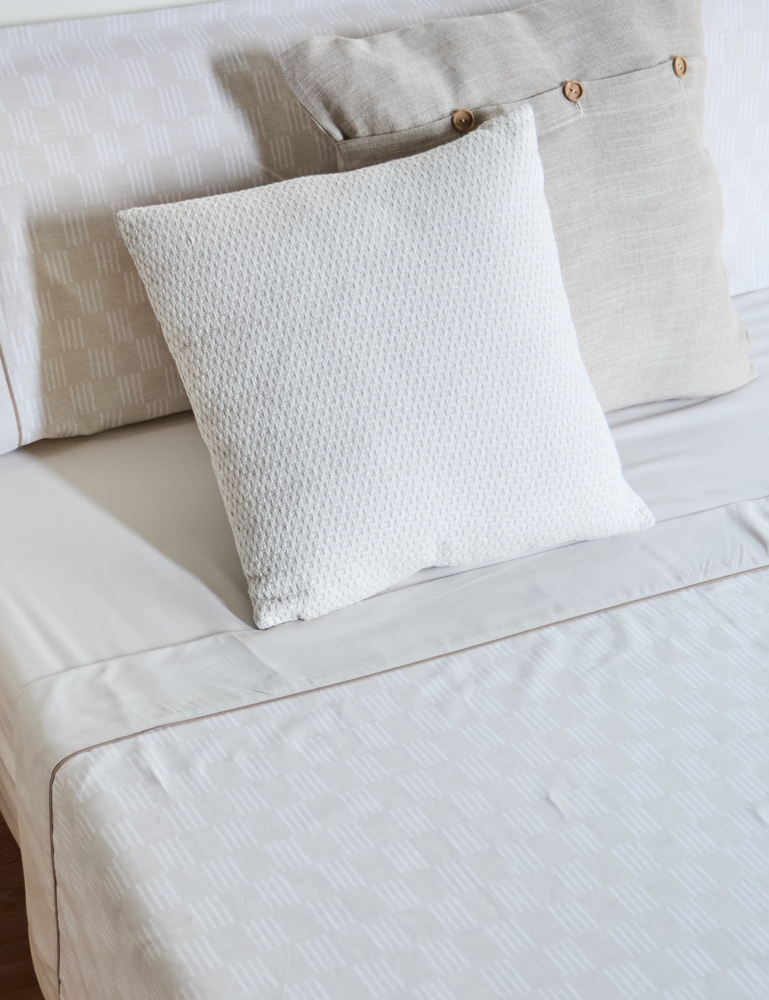 JUEGO DE SÁBANAS ALGODÓN HUELLAS