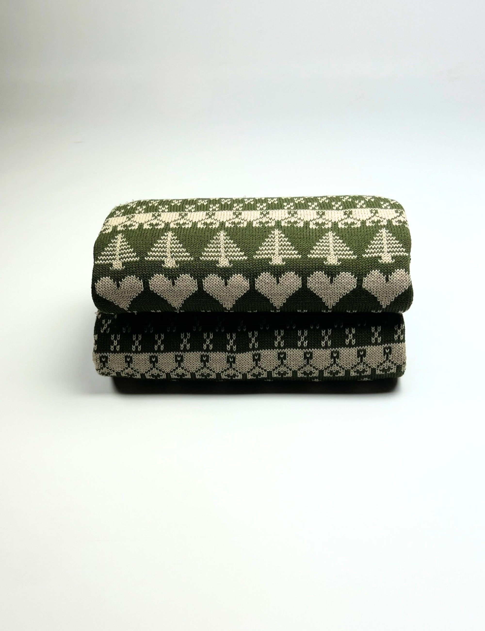 PLAID CORAZON NAVIDAD