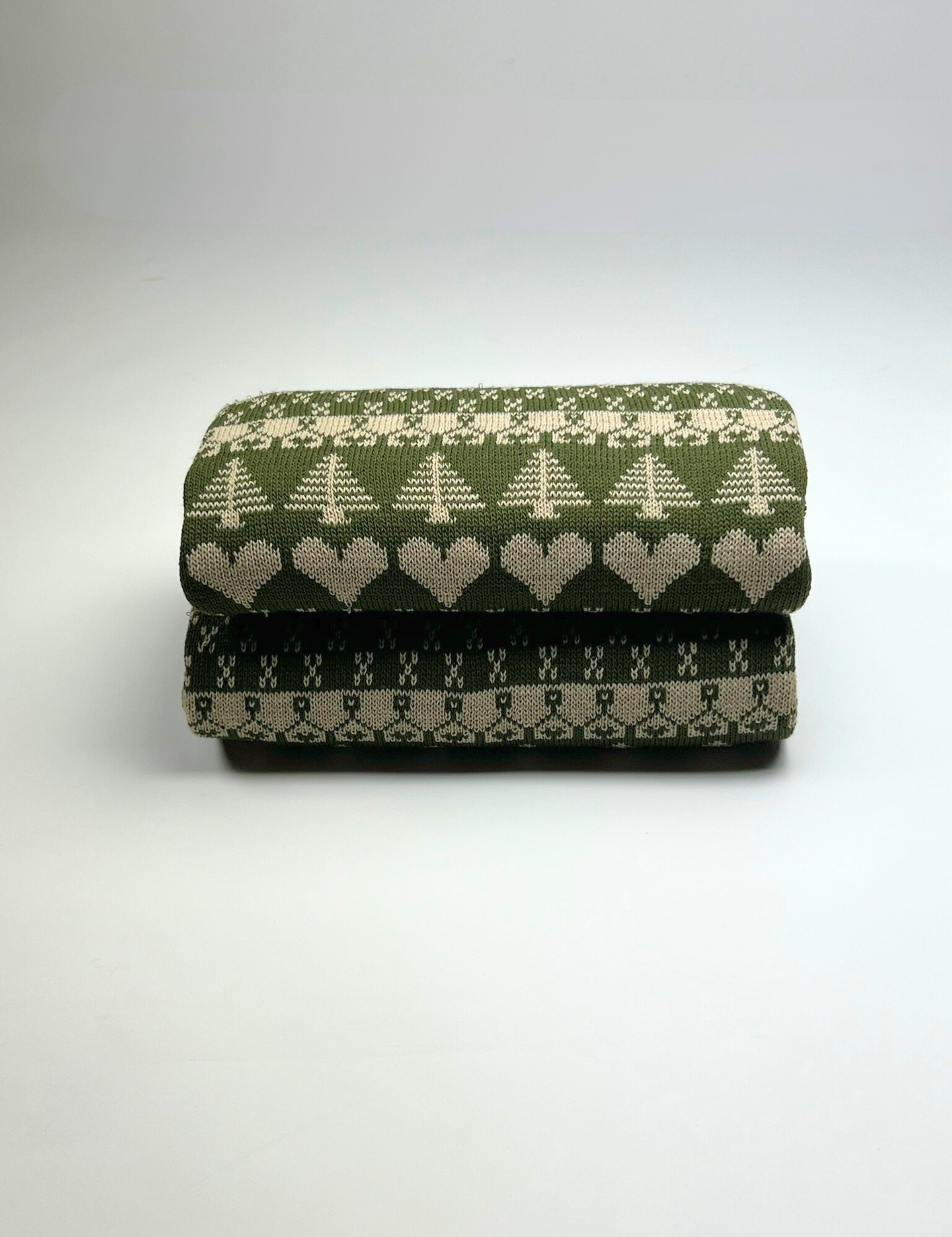 PLAID CORAZON NAVIDAD