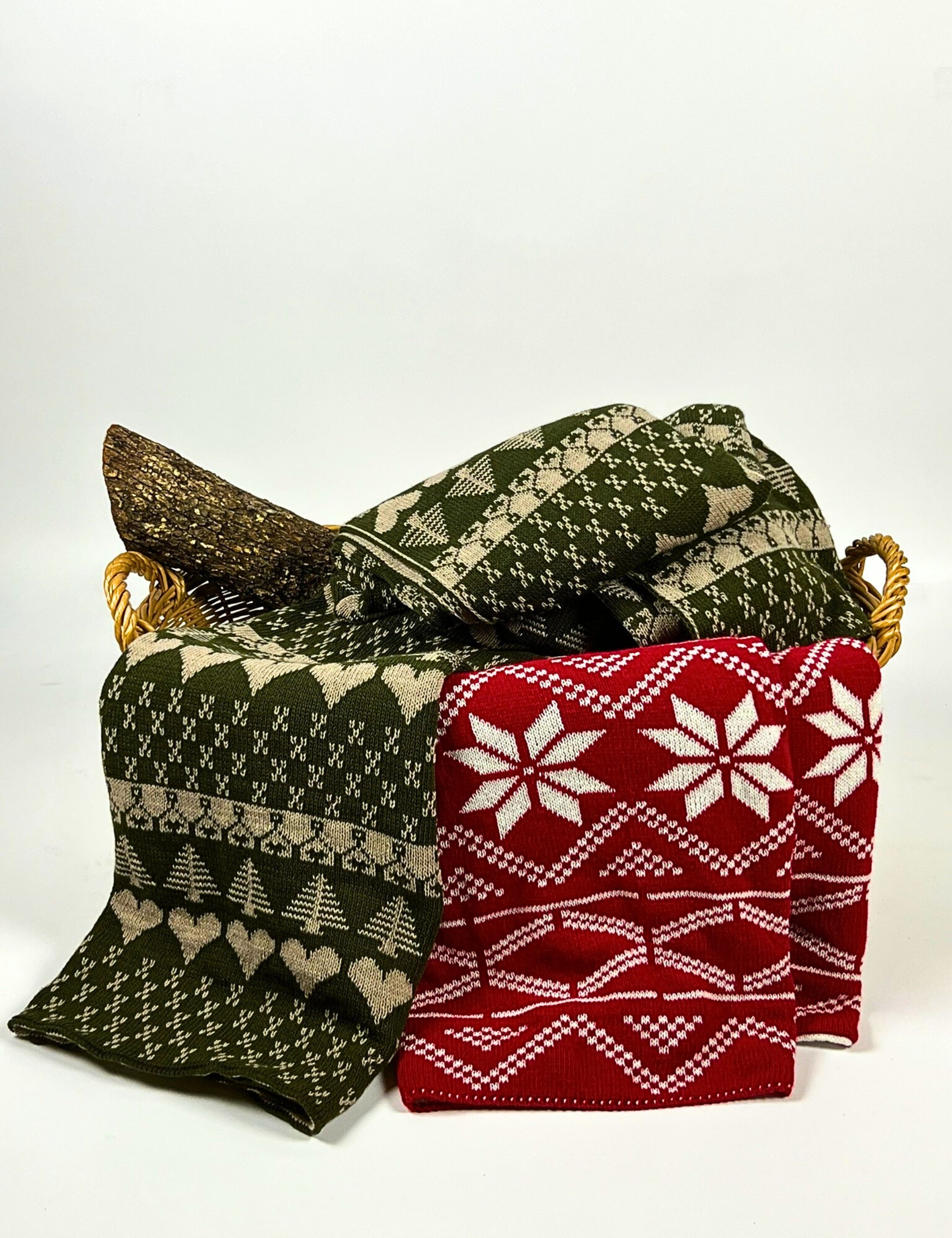 PLAID CORAZON NAVIDAD