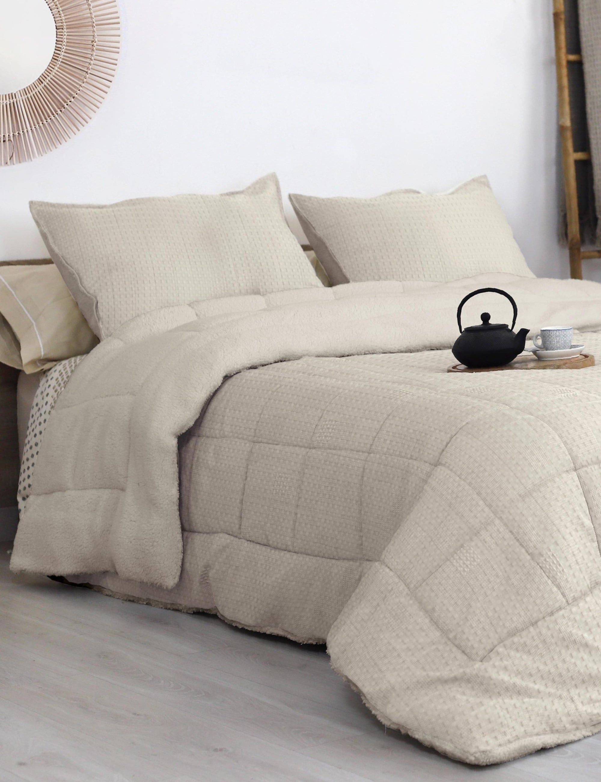 EDREDÓN SHERPA WAFFLE