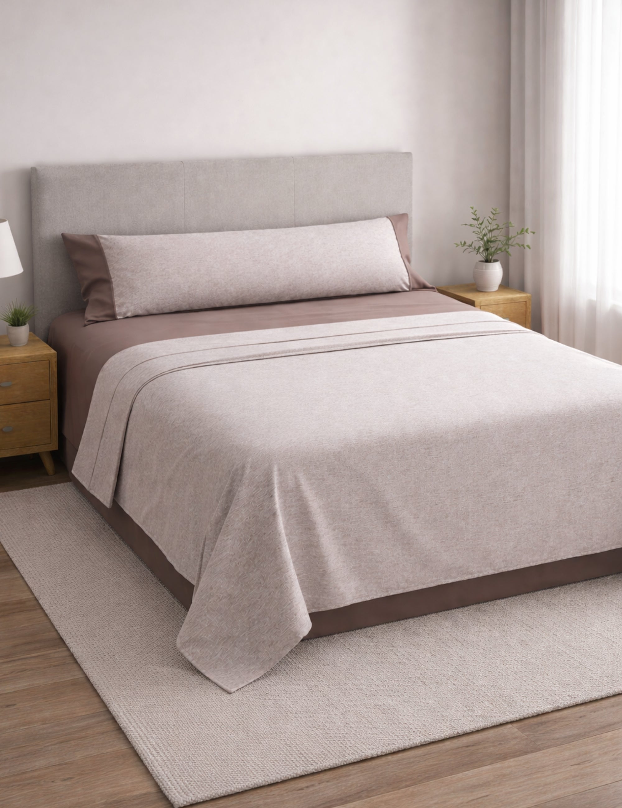 JUEGO DE SÁBANAS 100%  ALGODÓN ESPIGA