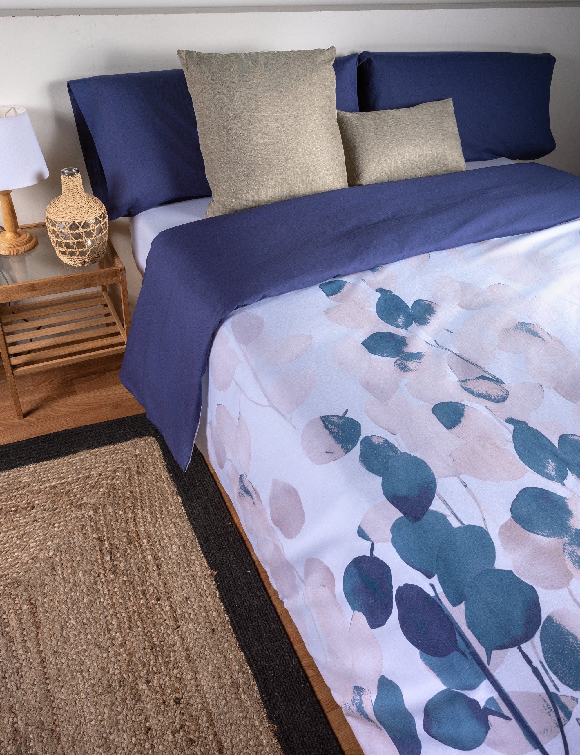 FUNDA NÓRDICA 100% ALGODÓN FLORES