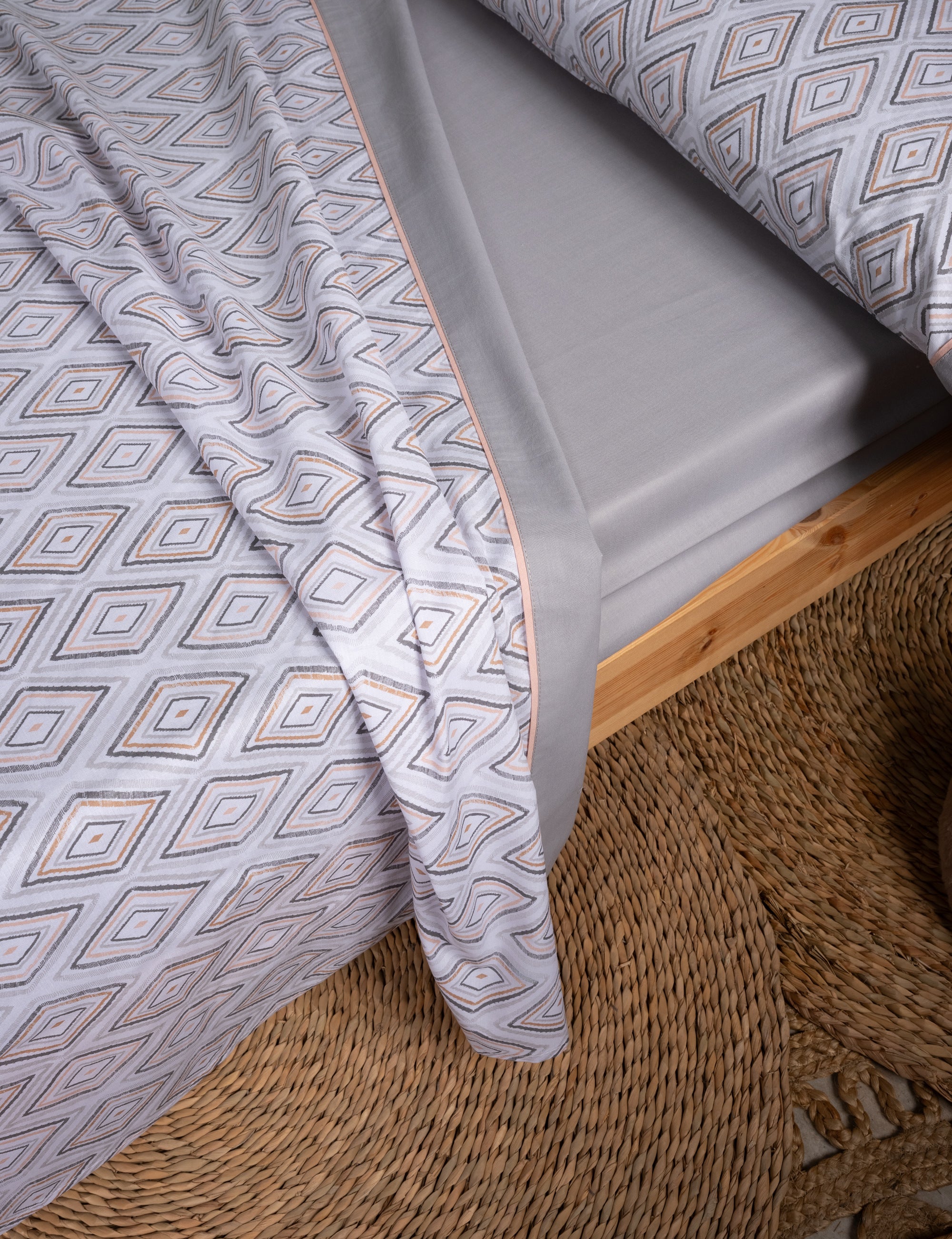 JUEGO DE SÁBANAS INFANTIL ALGODÓN TRIANGULO