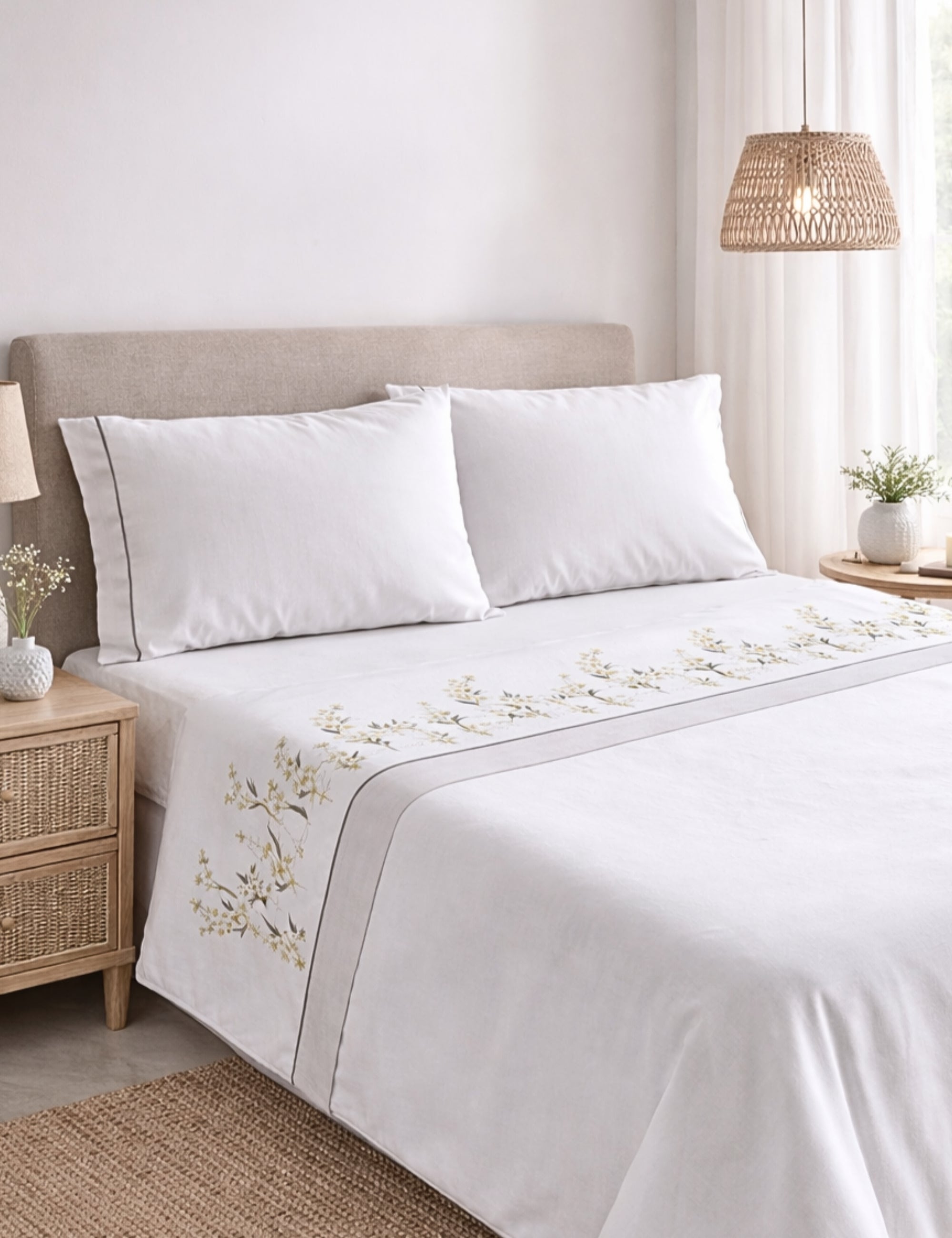 JUEGO DE SÁBANAS SARON